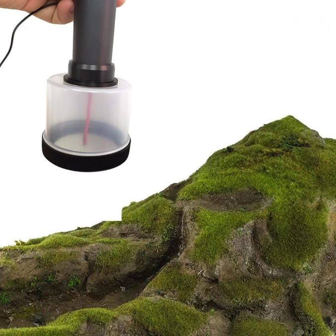 Mini applicateur de flocage d'herbe statique ABS avec poignée antidérapante pour bricolage, Table de sable de modélisation scénique multicolore