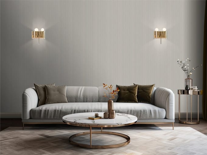 Vliesbehang - Venezia- streep beige glitter - M665-07