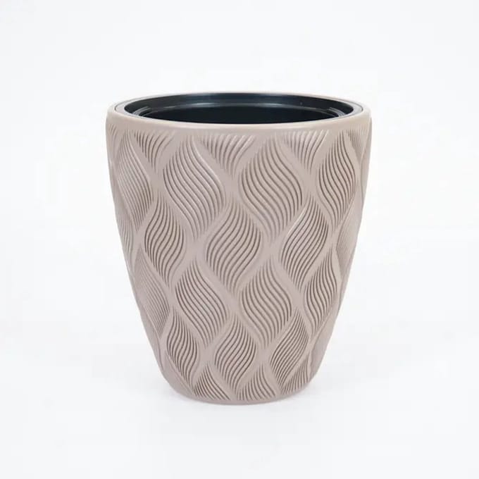 Vita bloempot Flow 30 taupe