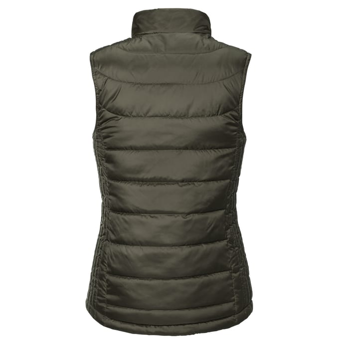 Russell Dames/Dames Nano Gewatteerde Bodywarmer (Donkere Olijf)