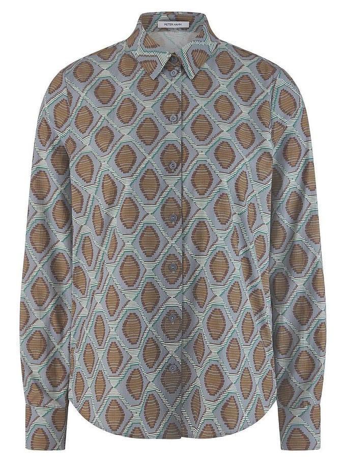 Blouse lange mouwen Van Peter Hahn multicolour