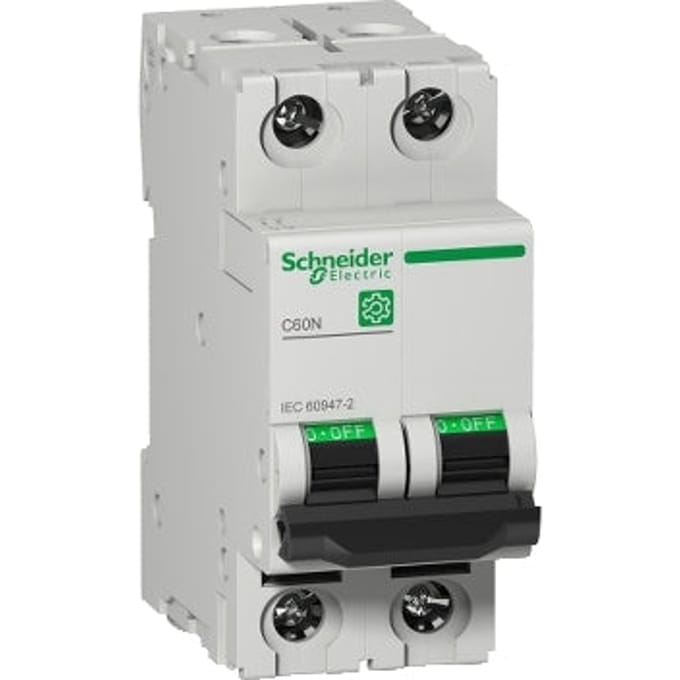 Schneider Electric Multi 9 C60N 2P 4A C-Curve MCB 10kA - M9F11204
