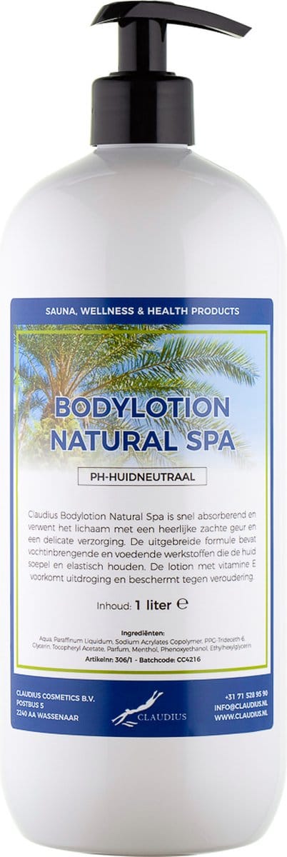 Bodylotion Natural Spa 1 Liter - met gratis pomp