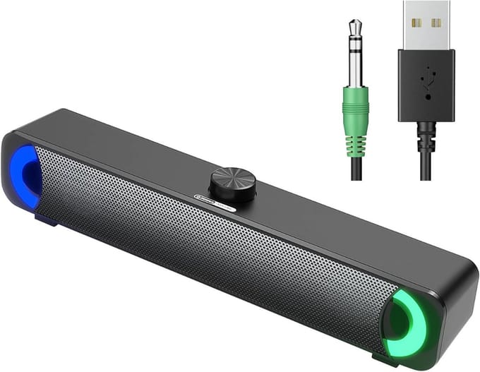 CLVP® Soundbar PC - Speaker Computer - Plug & Play - Zwart