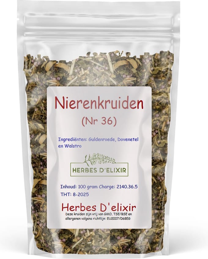 Herbes D'elixir Nieren Kruidenthee - 100 Gram - Losse Kruiden - 100% Natuurlijk