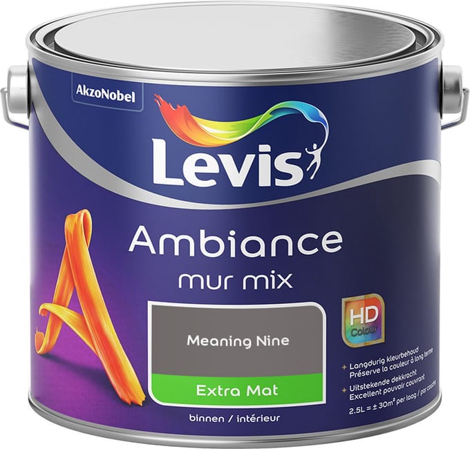 Levis - Ambiance Mur Extra Mat Mix - Meaning Nine - Mengverf - 2,5 L