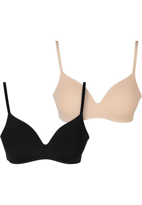 Urban Classics BH - Basic voorgevormde bh (Set van 2) - EU75A tot EU85C - voor Vrouwen - ecru