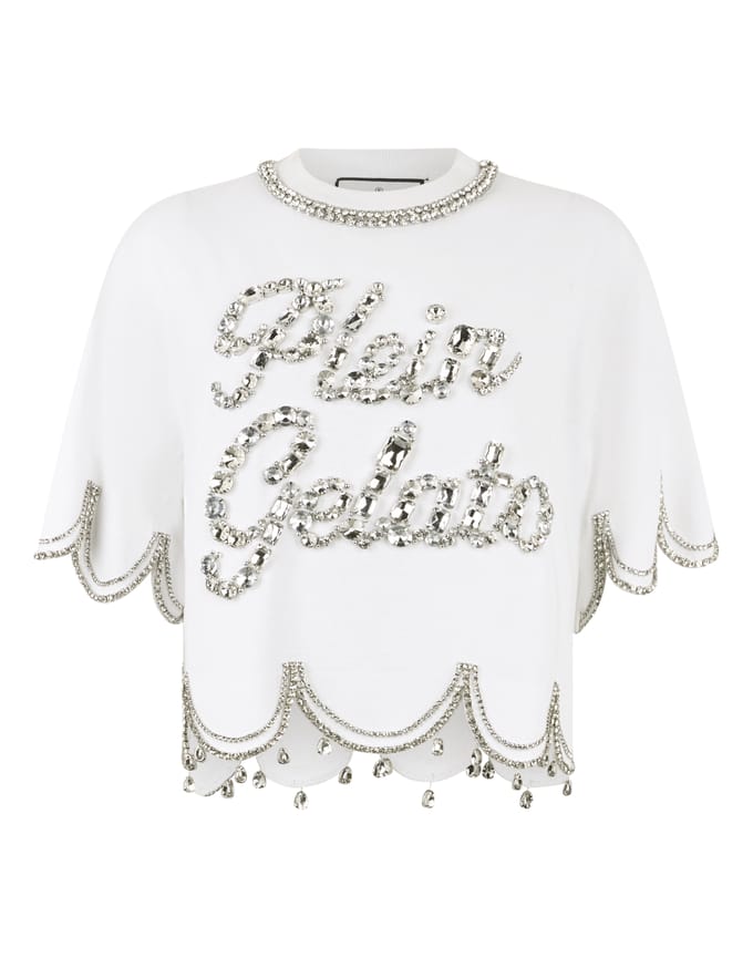 Cropped T-Shirt Crystal Waves