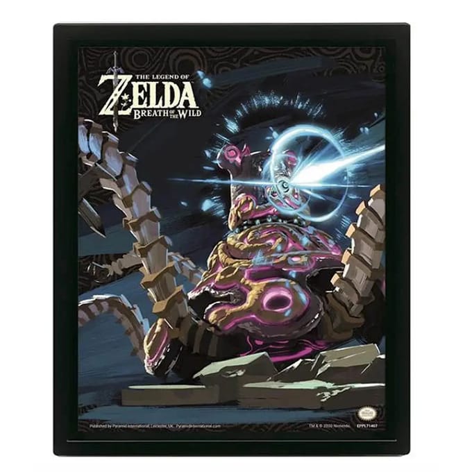 3d lenticulair frame Pyramid Zelda Breath Of The Wild Guardian
