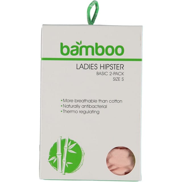 Apollo Dames Hipster Rood / Roze Bamboe 2-pack - Maat  M