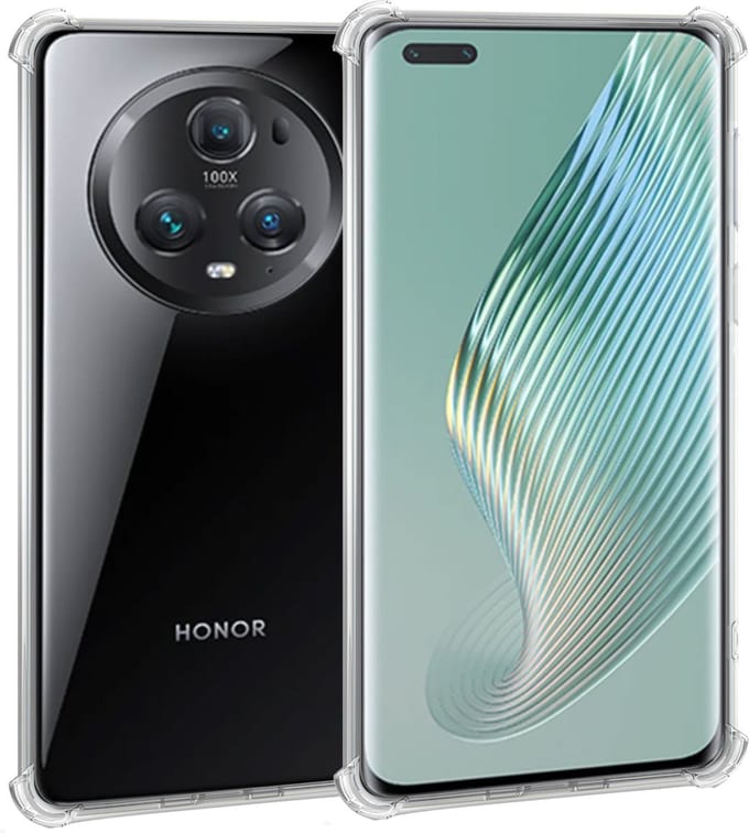 Geschikt voor Honor Magic5 Lite - Hoesje - Shock Proof Case – Cover Transparant