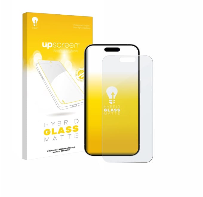 upscreen - Screenprotector voor Apple iPhone 15 / 15 Pro - Folie Beschermfolie Beschermglas matte