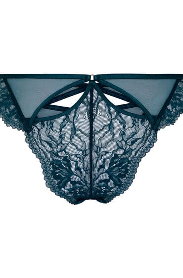 Hunkemöller Brazilian met open kruis Amel Blauw