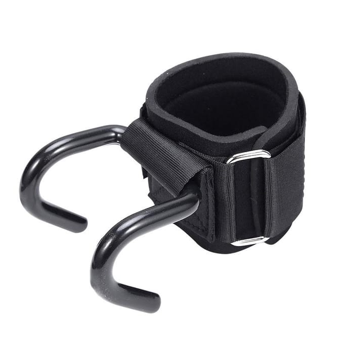 1 PC fitness power hook, pull-up, hard pull training anti-val hulp, geen blessure handpalm trainingsapparatuur zwart