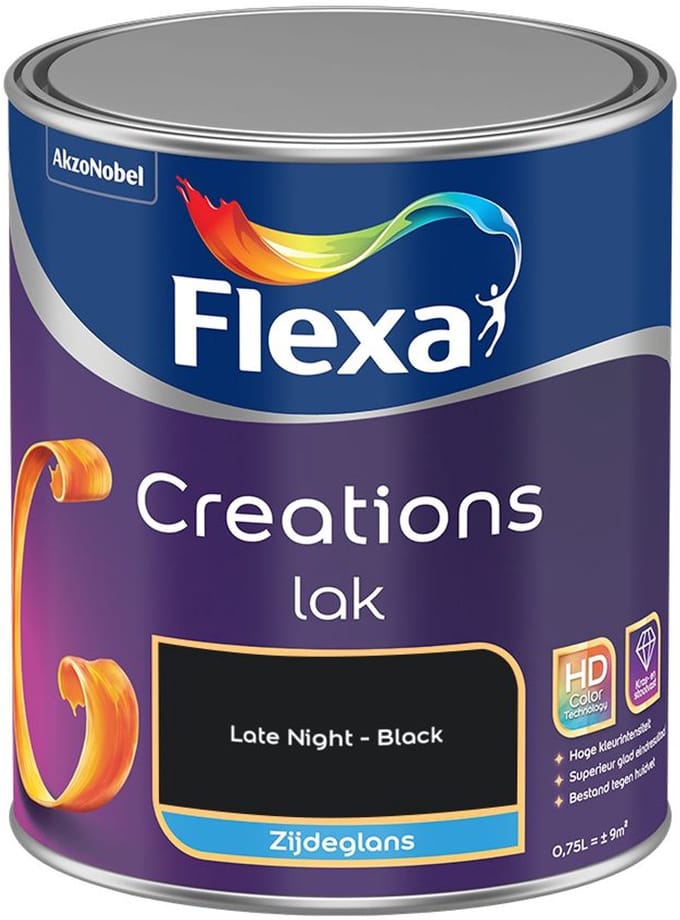 Flexa - Creations Lak Zijdeglans - Late Night - Mengverf - 750 Ml