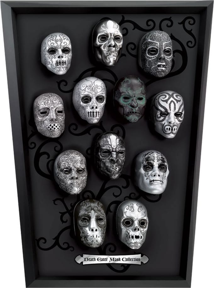 The Noble Collection Harry Potter Muurdecoratie Death Eater Mask Collection Zwart