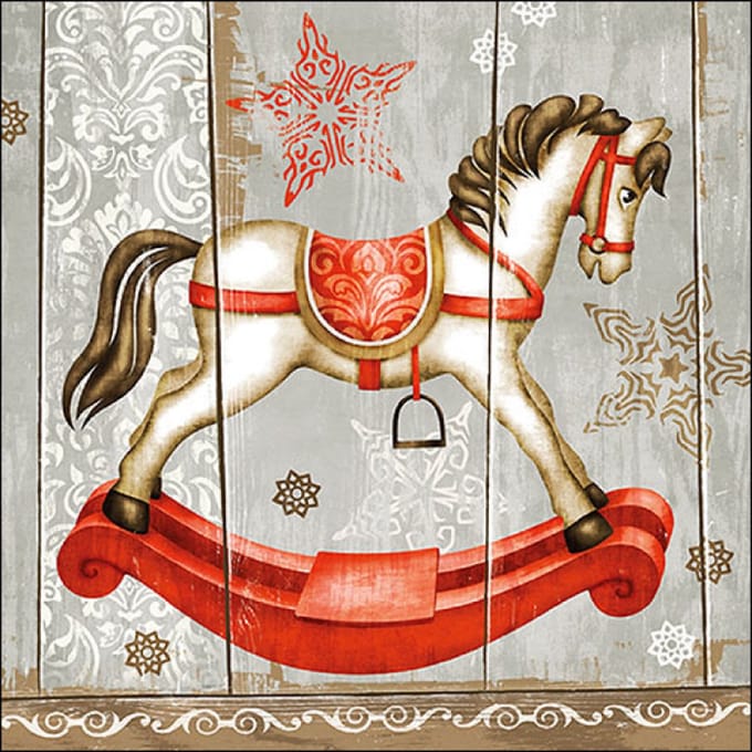 Ambiente - Servetten - 33 x 33 cm - Rocking Horse -