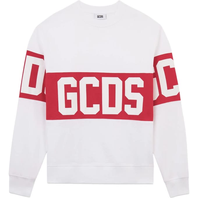 Gcds sweatshirt band logo crew