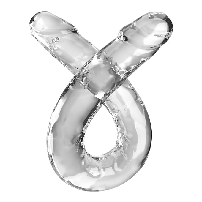 Pipedream - King Cock - Dubbele Dildo - 45,5 cm - Transparant
