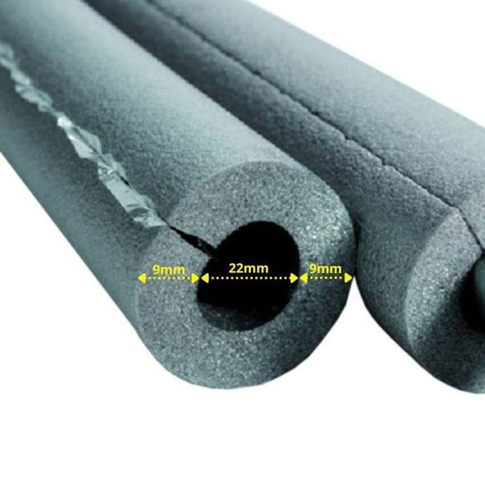 Zelfklevende buisisolatie 22mm, isolatieslang voor verwarming, 2 meter