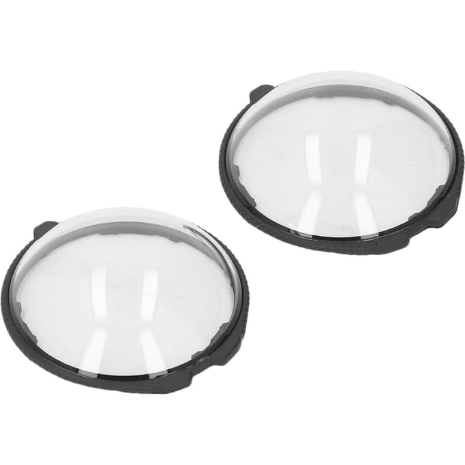 2 Pièces Protection d'objectif de remplacement pour Insta360 X5 Étanche Verre Optique Couvercle d'objectif de caméra white