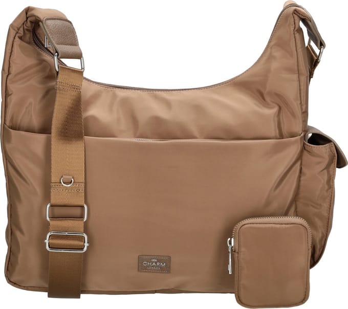 Charm London Odeon Schoudertas met Handige Etui - Taupe