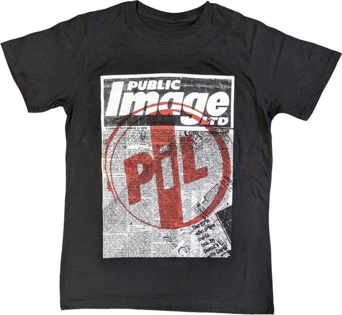 PIL Public Image Ltd - Poster Heren T-shirt - XL - Zwart