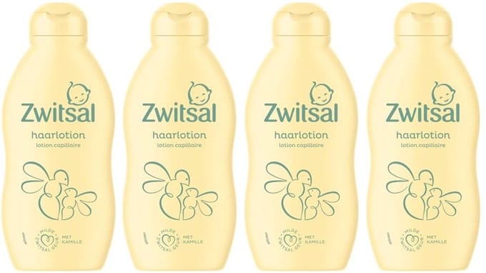 Zwitsal Goedemorgen Haarlotion - Baby - pH-neutraal met vitamine E - 4 x 200 ml