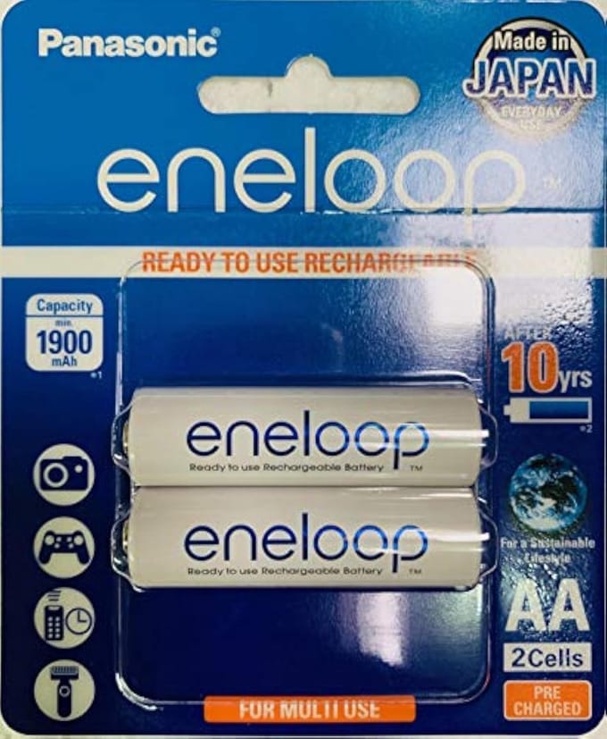 Oplaadbare Batterijen - AA Energiebronnen - Apparaten Voeden - Voorgeladen Klaar Gebruik - 2000mAh Capaciteit - Wit