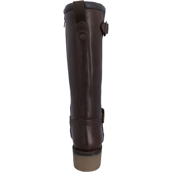 Hunter Skye Lange Leren Dameschoenen Bruin