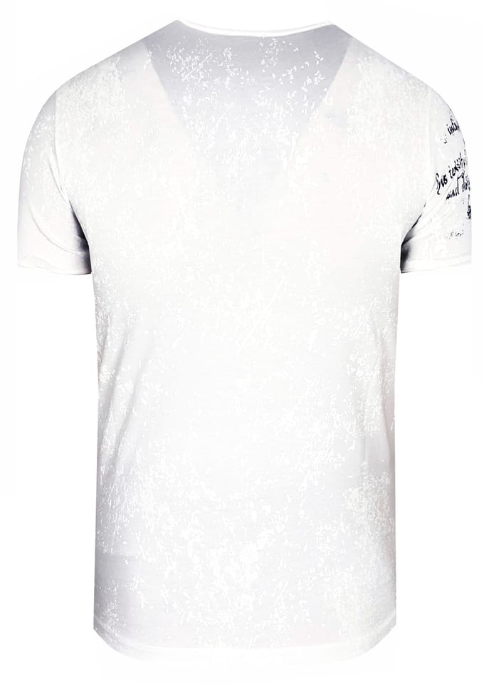 T-shirt met prints, gewassen met zuur