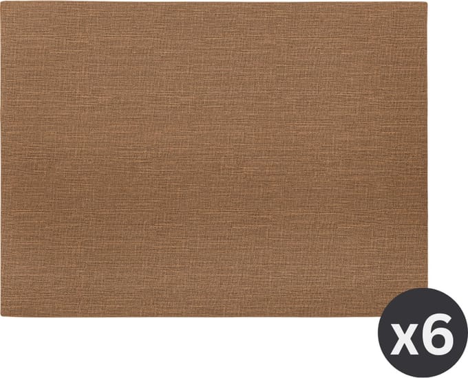 Placemat TRITON, SET/6, 33x45cm, walnut