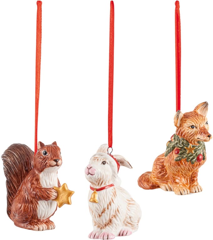 Villeroy & Boch Nostalgic Ornaments Bosdieren 3 Stuks