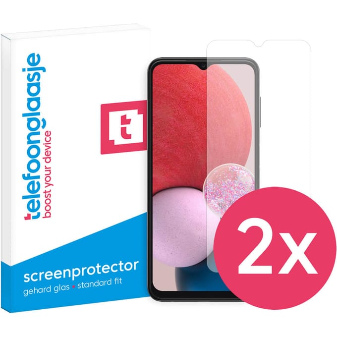 DuoPack: Samsung Galaxy A13 4G screenprotector gehard glas