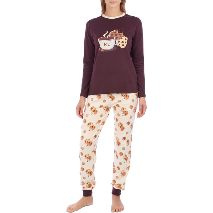 KLP1 dames winterpyjama met lange mouwen