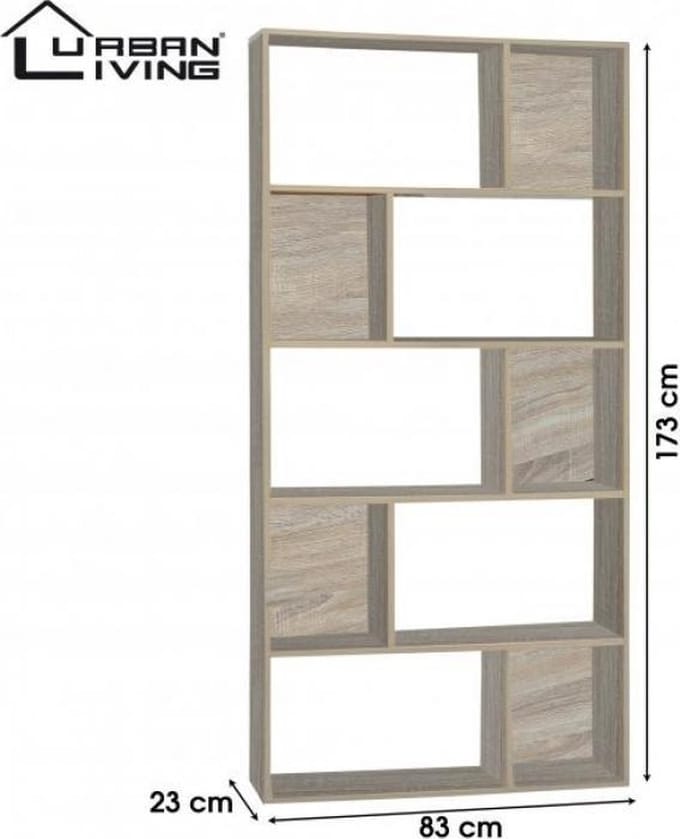 "EVORA" PLANK MET HOUTLOOK 83X23XH173CM