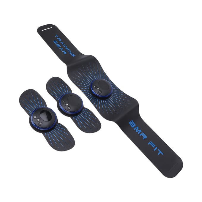 Buikspiertrainer EMS Spierversterker Stimulator Abdominaal Lichaam Arm Verstevigende Stimulerende Riem gray