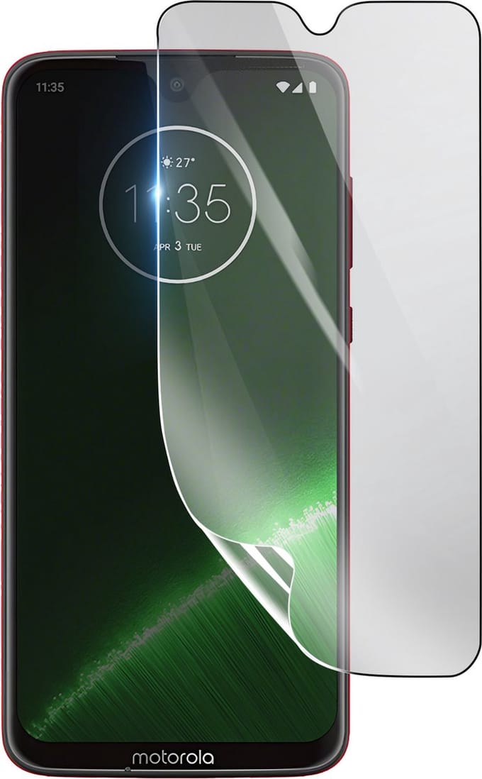 3mk, Geschikt voor Motorola Moto G7 Plus, Schokbestendige Hydrogel Screenprotector, Transparant