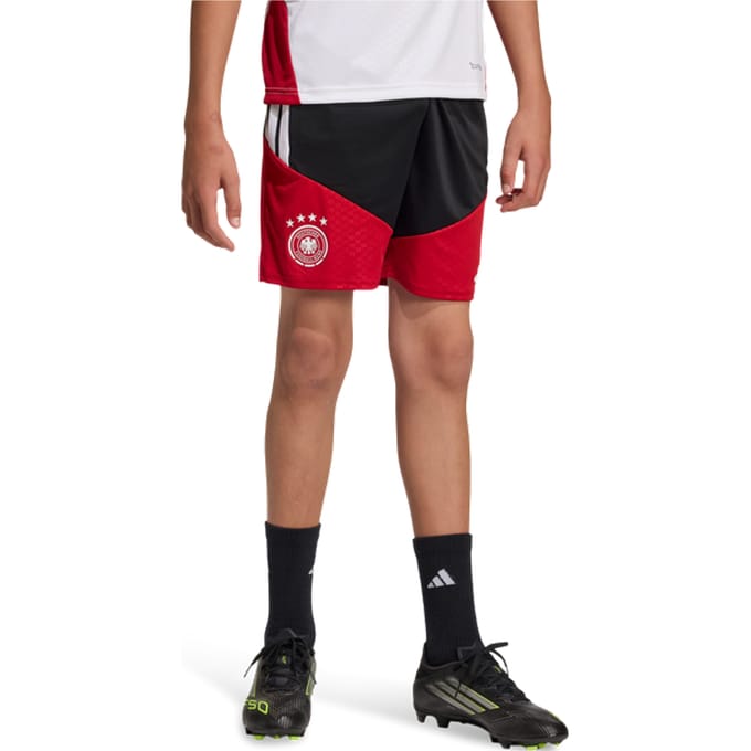 Adidas Germany Korte Broeken Kinder - Zwart - Maat 111 - 116 CM - Poly Mesh