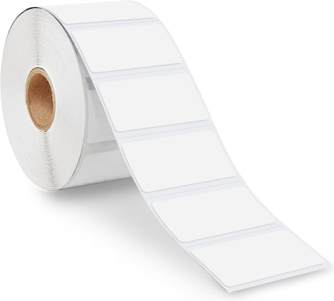 Zebra compatibele labels - 57 mm x 32 mm - 1500 labels per rol - Wit