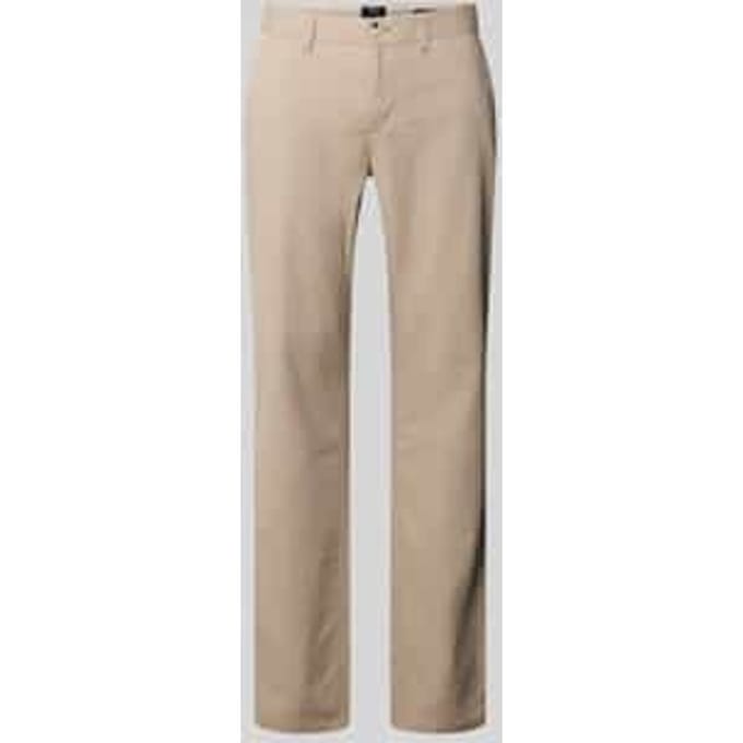 Klein motief broek met achterzakken