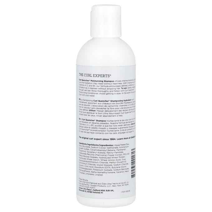 Ouidad, Curl Quncher®, Hydraterende Shampoo, Strakke Krullen, 8,5 fl oz (250 ml) white