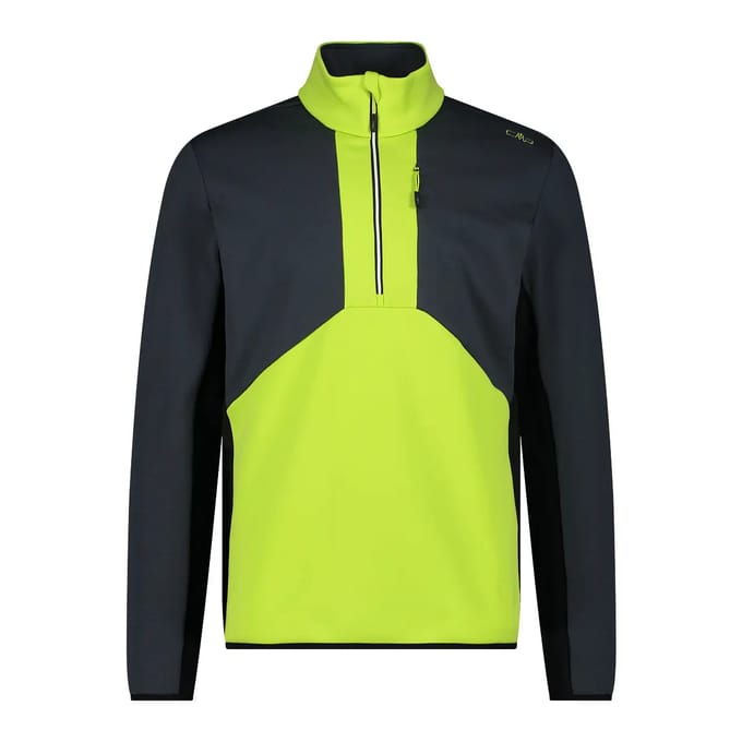 Pull met rits en col roulé CMP Grid Tech