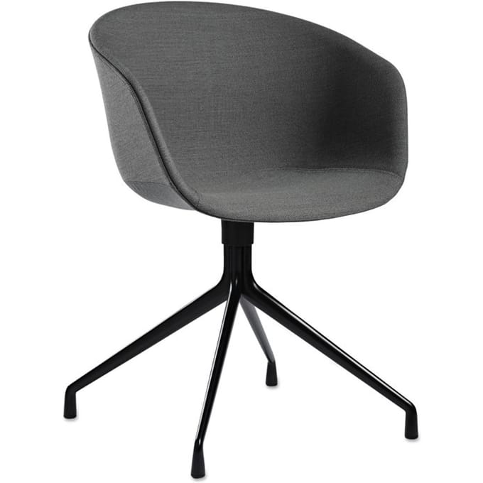 HAY - About a Chair AAC 21 - wit - Kvadrat Hallingdal 130 - grijs gevlekt - 4 - 6 Wochen
