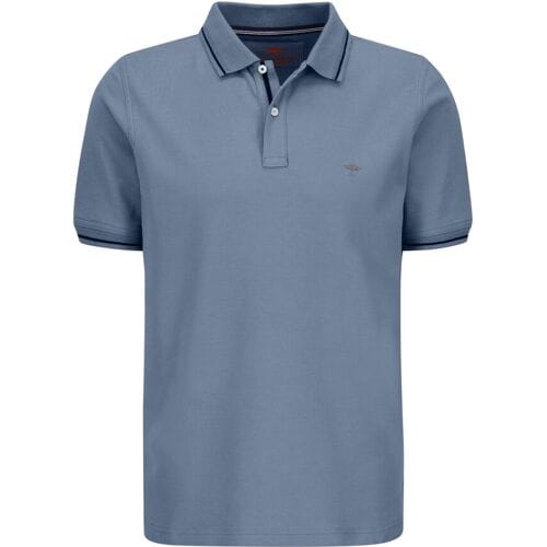 Fynch-Hatton Polo Modern Subtle Contrast Soft Supima Cotton Piqué Night / male
