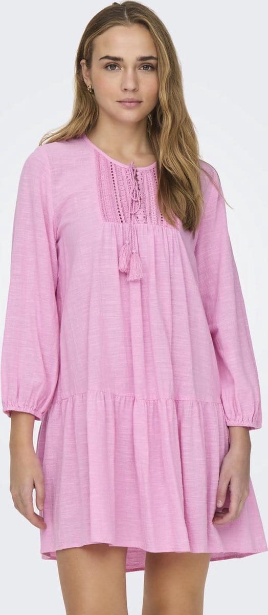 ONLY - ONLVINNIE LIFE 3/4 LACE TUNIC WVN NOOS - Dames - Mini jurken