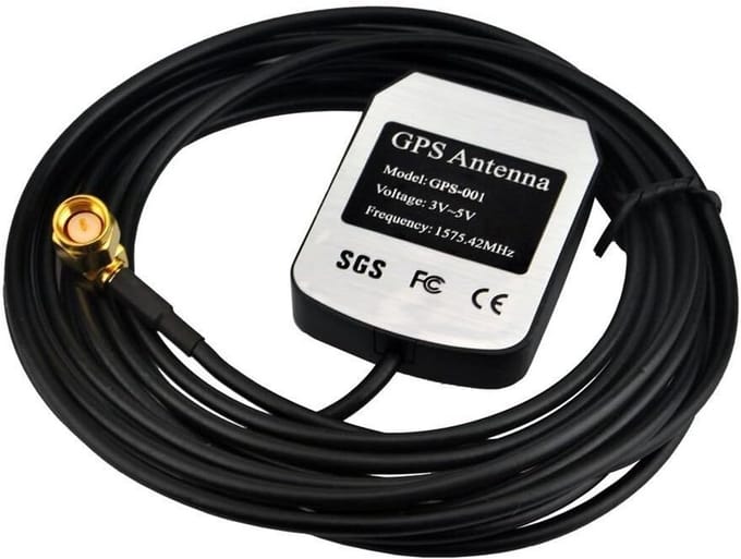 Actieve GPS Beidou Externe Antenne met Hoge Versterking (26dB) - 3 Meter Kabel & SMA Connector