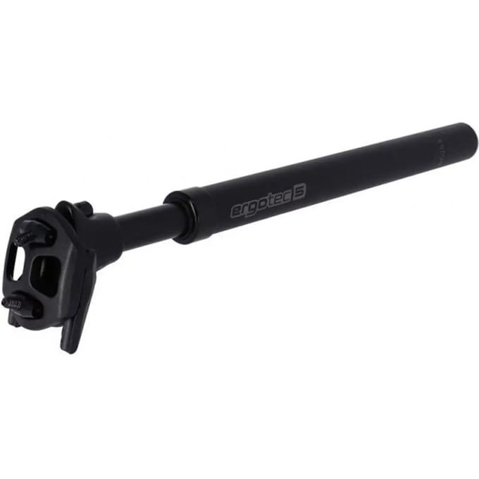 Zadelpen met vering Ergotec SP-10 vario 31.6 350mm 45mm 15mm offset
