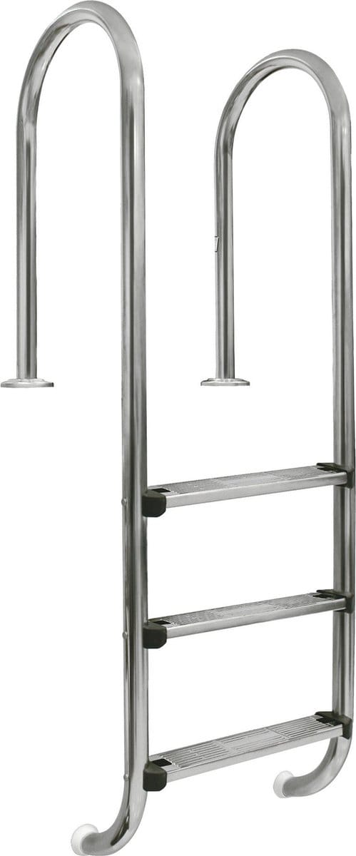 Zwembadtrap RVS curvo, 4 treden | AISI 316