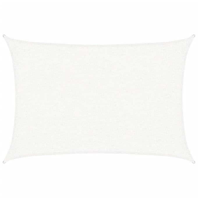 vidaXL - Zonnezeil - 160 - g/m² - 2x2,5 - m - HDPE - wit
